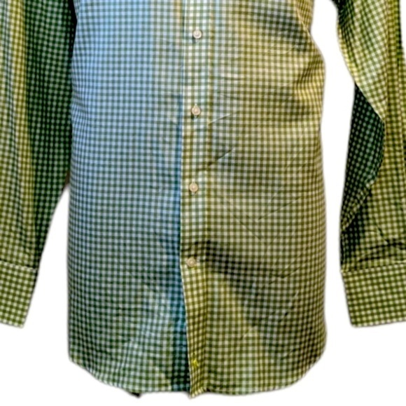 TAILORBYRD green check plaid button front shirt XXL - Picture 3 of 8